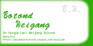 botond weigang business card